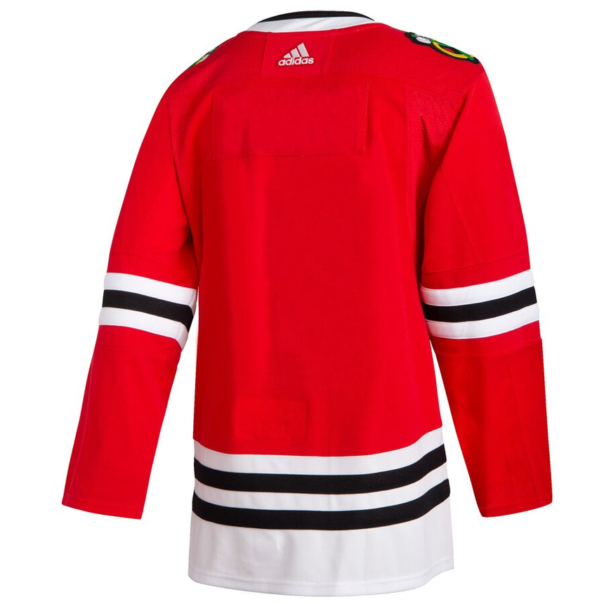 Men's Chicago Blackhawks Adidas Red Home Authentic Blank Jersey
