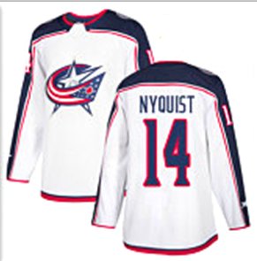 Columbus Blue Jackets #14 Gustav Nyquist Authentic White Jersey