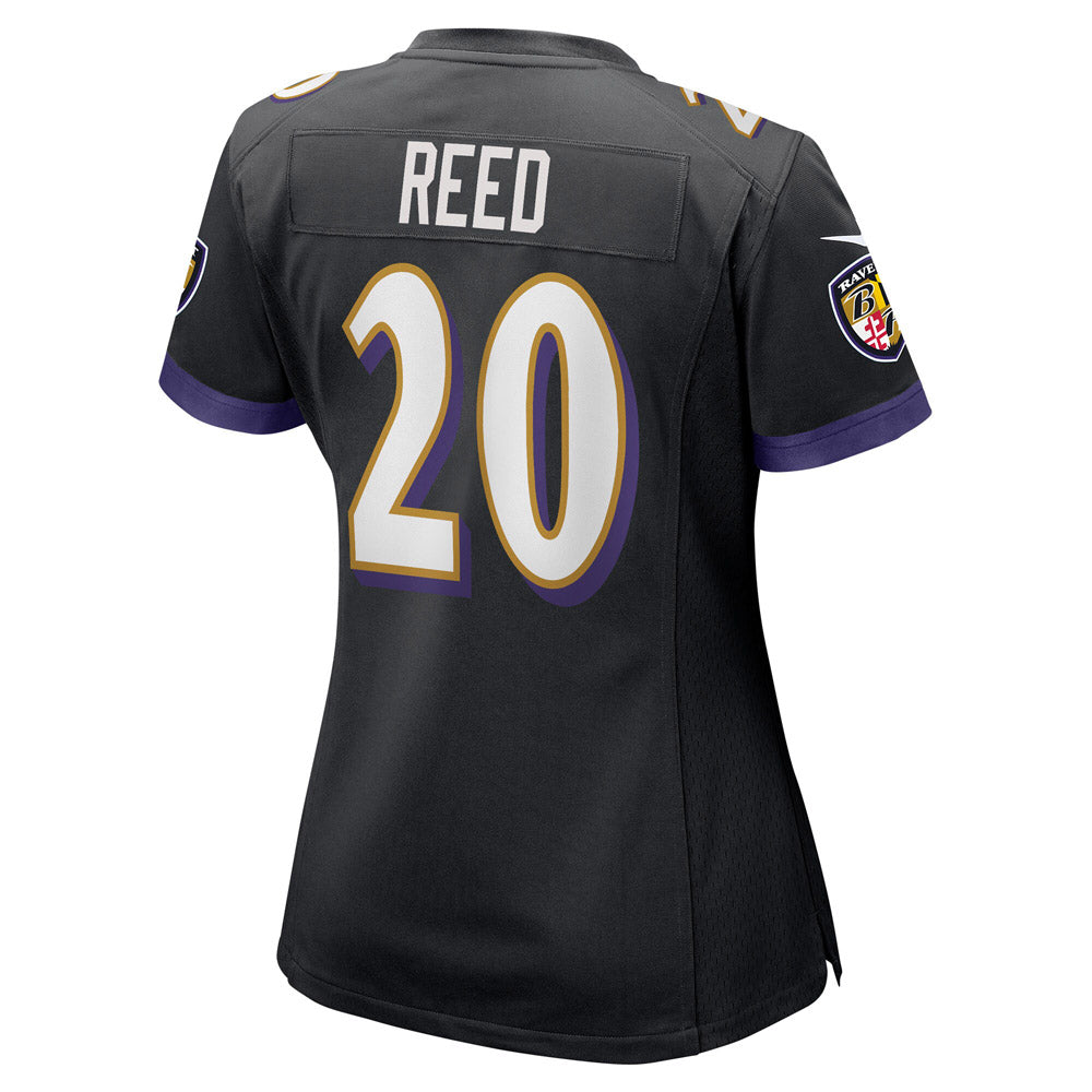 Women's Baltimore Ravens Ed Reed Retired Player Jersey Black